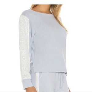 Flora Nikrooz Soft Top with Lace on Sleeves | Size L